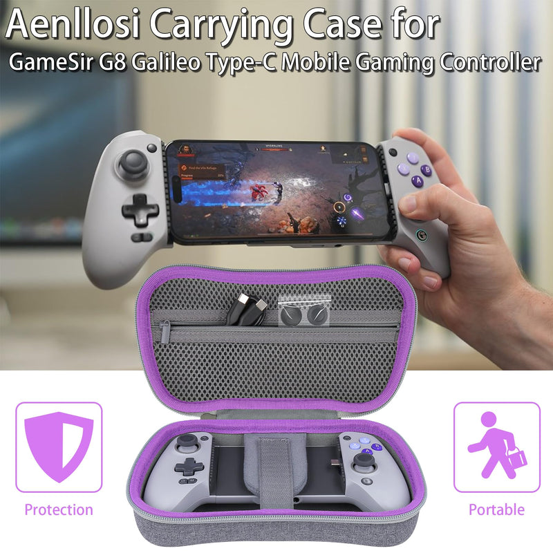 Aenllosi Hard Carrying Case Compatible with GameSir G8 Galileo Mobile Gaming Controller,GameSir Phone Controller Organizer.(Case Only)