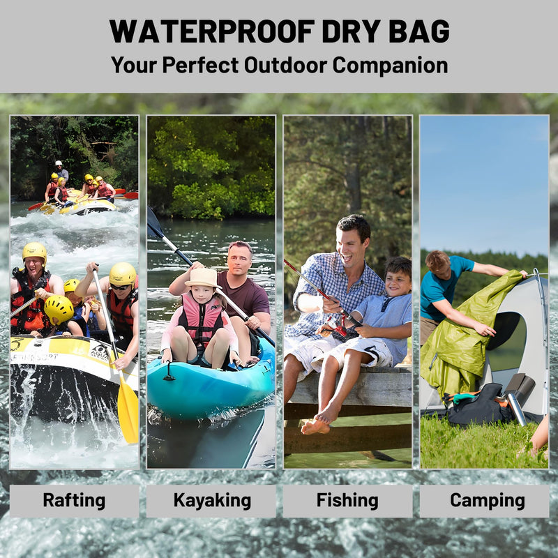Waterproof Dry Bag,Roll Top Tropical Summer Watercolor Hibiscus Waterproof Backpack 5L/10L/20L Floating and Lightweight Bags for Kayaking, Boating, Swimming and Camping with Waterproof Phone Case 10L