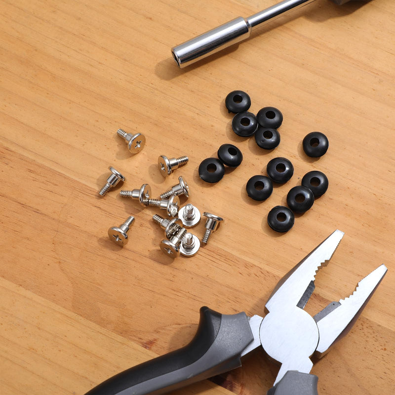 12 Pack 3.5 inch HDD Screws Hard Disk Drive Shockproof Hard Drive Screws and Shock Absorption Rubber Washer Kit Mounting for 3.5 inch Disk Mounting Accessories