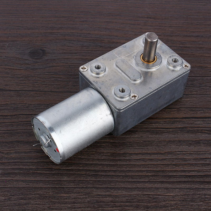Electric Drive Motor, Switchable High Torque Worm Gear Motor DC 12V Reduction Motor CW/CCW for Window, Door Opener, Miniature Winch(5RPM) 5RPM