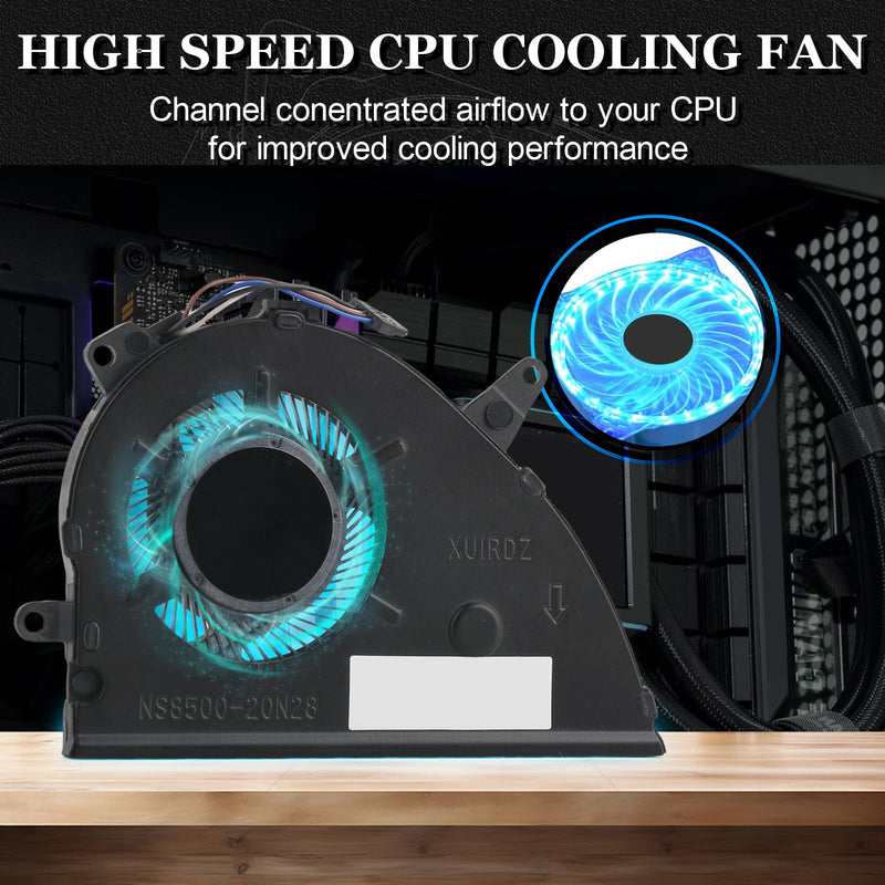 Replacement CPU Cooling Fan for HP Pavilion 15-cs 15-cw Series 15-cs3153cl 15-cs0085cl 15-cw1063wm 15-cs0053cl 15-cs0051wm 15-cs0079nr 15-cs0021na HP New Laptop CPU Cooling Fan with Repair Tools