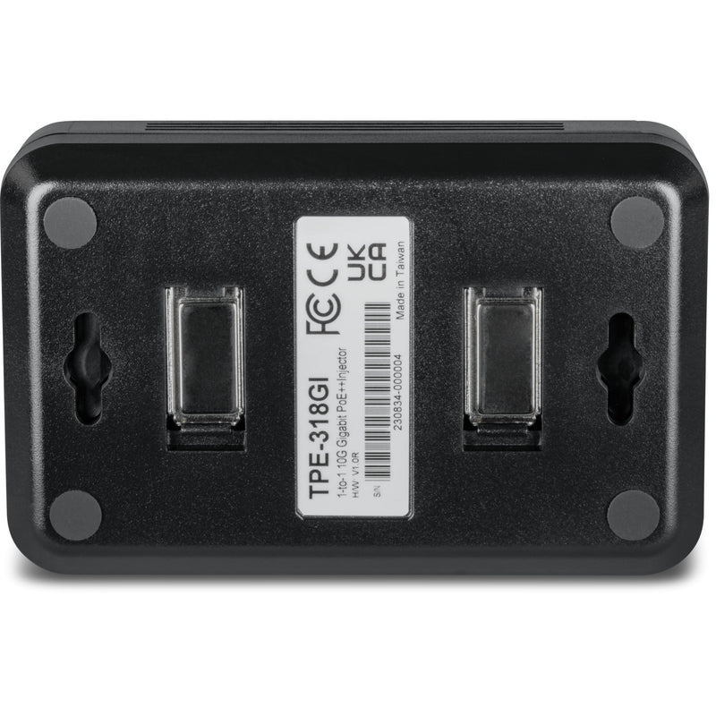 TRENDnet 10G PoE++ Injector, TPE-318GI, Converts a NonPoE Port to A PoE++ 10G Port, Supplies PoE (15.4W), PoE+ (30W), or PoE++ (90W)