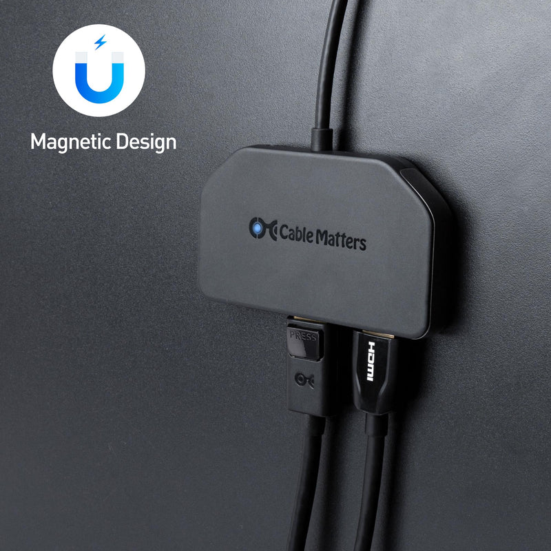 Cable Matters 4K@60Hz Triple Display USB C MST Hub (2X DisplayPort 1.4, 1x HDMI 2.0), with 100W Charging for Windows - Not Compatible with macOS