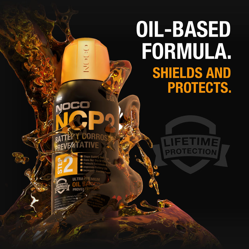 NOCO NCP2 A202 12.25 Oz Oil-Based Battery Corrosion Preventative, Corrosion Inhibitor, and Battery Terminal Protector Grease Spray Preventative Spray - 1 Pack