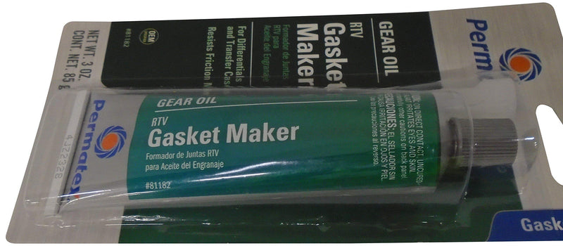 Permatex 81182 Gear Oil RTV Gasket Maker, 3 oz (Packaging May Vary) 1