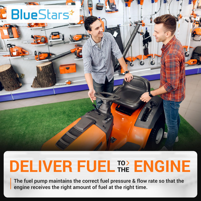 BlueStars 808656 491922 Fuel Pump with Fuel Filter - For BS 691034 692313 808492 Kawasaki 49040-7001 Kohler 24 393 04-S 24 393 16-S Honda 16700-Z0J-003 for GX620 LTX1046VT LTX1050VT Engine Lawn Mower