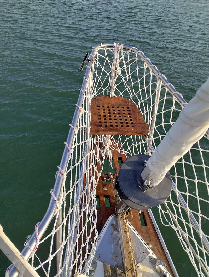 Boat or Railing Safety Netting for Lifeline, Bannister, Bunk Beds, Etc. | Keep Kids and Pets Safe (50') 10 Feet