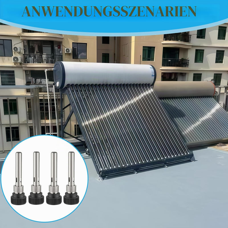 4 Pieces Immersion Sleeve 1/2 Inch Thread, Stainless Steel Protection Tube for Temperature Sensors, 67 mm Length, 6 mm Inner Diameter, 8 mm Outer Diameter Thermowell for Sensors in Solar, Water, Industrial