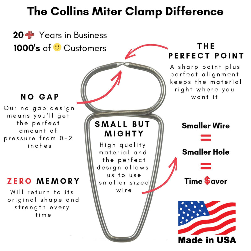 Collins Tool Miter Spring Clamps - 12 Pack