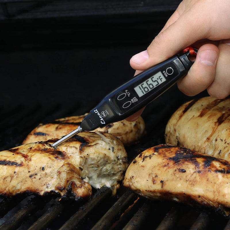 San Jamar THDGPN NSF Listed Digital Pen Thermometer, Black