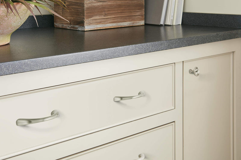 Amerock | Cabinet Knob | Satin Nickel | 1-3/8 inch (35 mm) Length | Vaile | 10 Pack | Drawer Knob | Cabinet Hardware