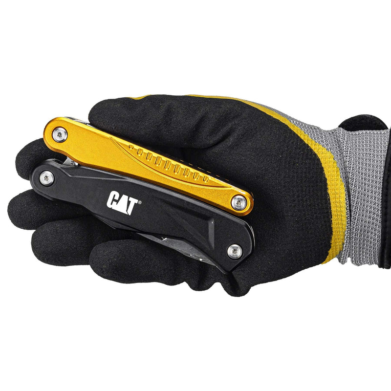 CAT 14-in-1 Multitool Pliers, Wire Stripper, Multi Purpose Electricians Pliers, Aluminum Handles and Stainless Steel Tools, Storage Pouch, Safety Lock - 980104