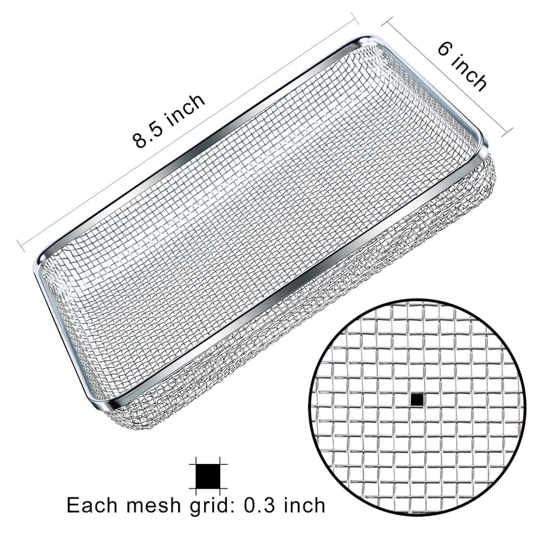 Tatuo Flying Insect Screen RV Furnace Vent Cover Water Heater Vent Cover Stainless Steel Mesh with Installation Tool (8.5 x 6 Inch) 8.5 x 6 Inch