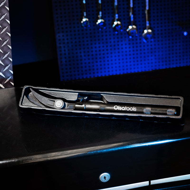Olsa Tools Adjustable Pry Bar - Adjustable Angles & Extendable Length From 13.3"-18.5" - Extendable and Indexable Pry Bar - Indexing Pry Bar for Mechanics - Professional Grade - Part 1260 1pc Extendable Handle
