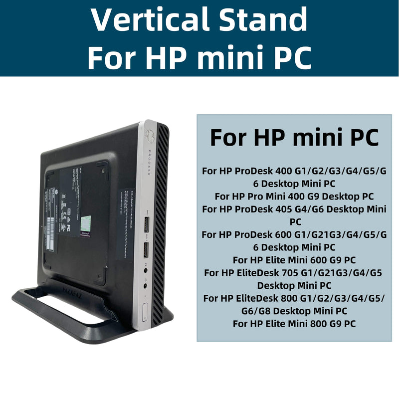 Vertical Stand Base for HP mini PC HP Prodesk 400 G2 G3 G4 G5 G6 G8 600 G2 G3 G4 G5 G6 G8 DM EliteDesk 800 705 G2 G3 G4 G5 G6 G8 Desktop mini PC Base