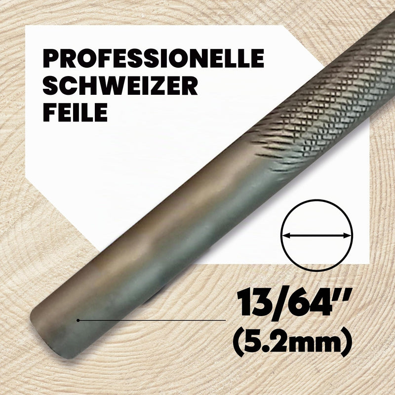 7/32 Chain Saw File 12 PK" (Pack of 12) [Garden & Outdoors] | 5.5 mm (7/32 inches), green double cut, also suitable for use in a file holder/sharpening tool Round File 7/32 Inch (5.5 mm) Single