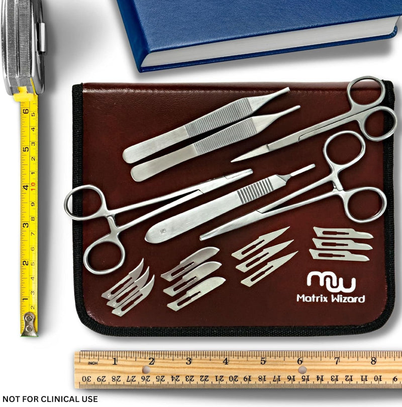 Sterile Sutures Thread with Needle (25 Mixed 3/0, 4/0, 5/0, 6/0, 7/0) - RN, EMT, Vet Clinic Rotation, Emergency Camping Hiking First Aid Demo, Surgical Wound Closure Training, ER Trauma Practicing Set