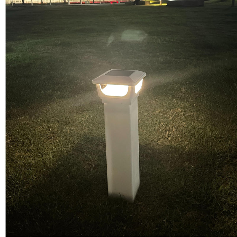 BRIGHTICONIC Solar Post Cap Lights Outdoor for 4x4, 3x3 – Auto On/Off Post Lights Solar Powered – Easy Install, IP65 Waterproof Deck & Fence Lights – Efficient 1500mAh Battery – 120 Lumen, Cool White White / Cool White 6000K - 2