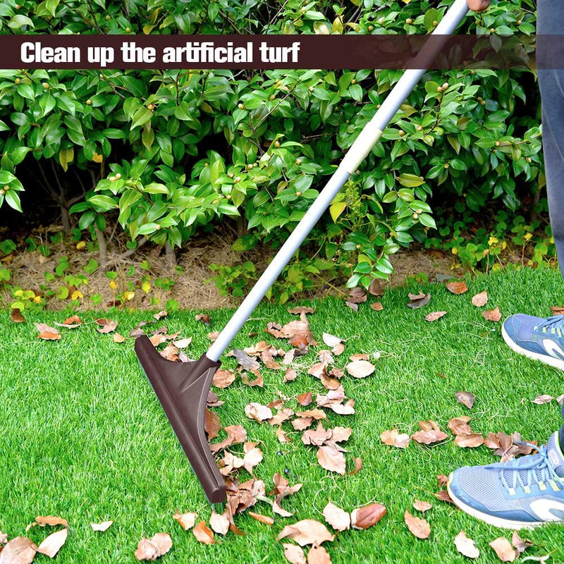 Winslow&Ross Artificial Turf Rake Grass, Hand Rake with Steel Telescopic Handle for Artificial Grass Garden Lawn Leaf Pet Hair Remove