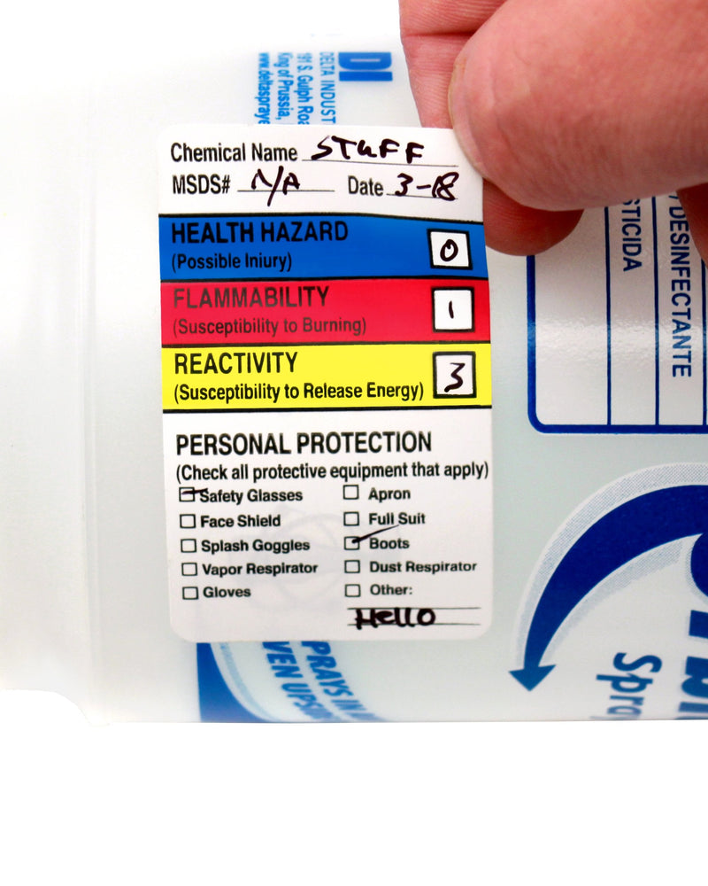 ChromaLabel 1.50 x 2.50 Inch HMIG Write-in Labels, 250 Sticker per Roll (Pack of 2) 1-1/2" x 2-1/2" (Pack of 2)