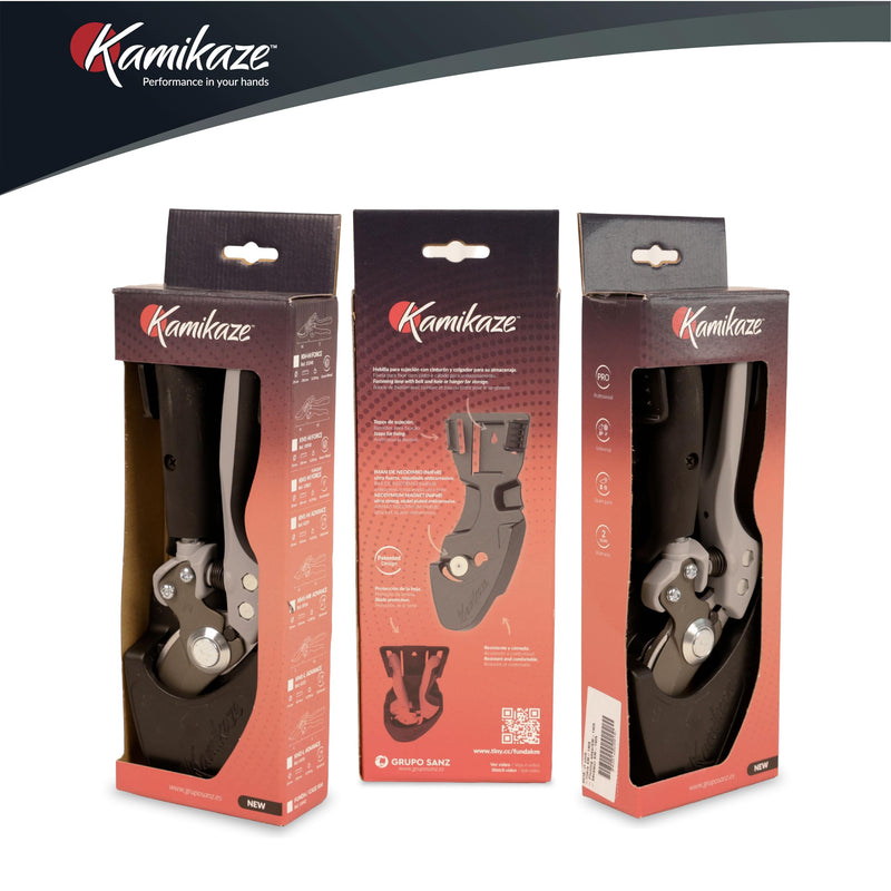 KAMIKAZE Heavy-Duty Professional Pruning Shears for Gardening, Ergonomic Comfort Handle, SK5 High-Carbon Steel Bypass Blade, Cuts Branches Up to 1 Inch, Garden Clippers for Tree and Shrub Trimming Medium Handle Bypass