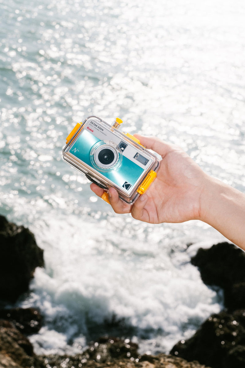 KODAK EKTAR H35N Half Frame Film Camera, 35mm, Reusable, Focus-Free, Bulb Function, Built-in Star Filter, Coated Improved Lens (Film & AAA Battery are not Included) (Striped Black, Premium Kit) Striped Black