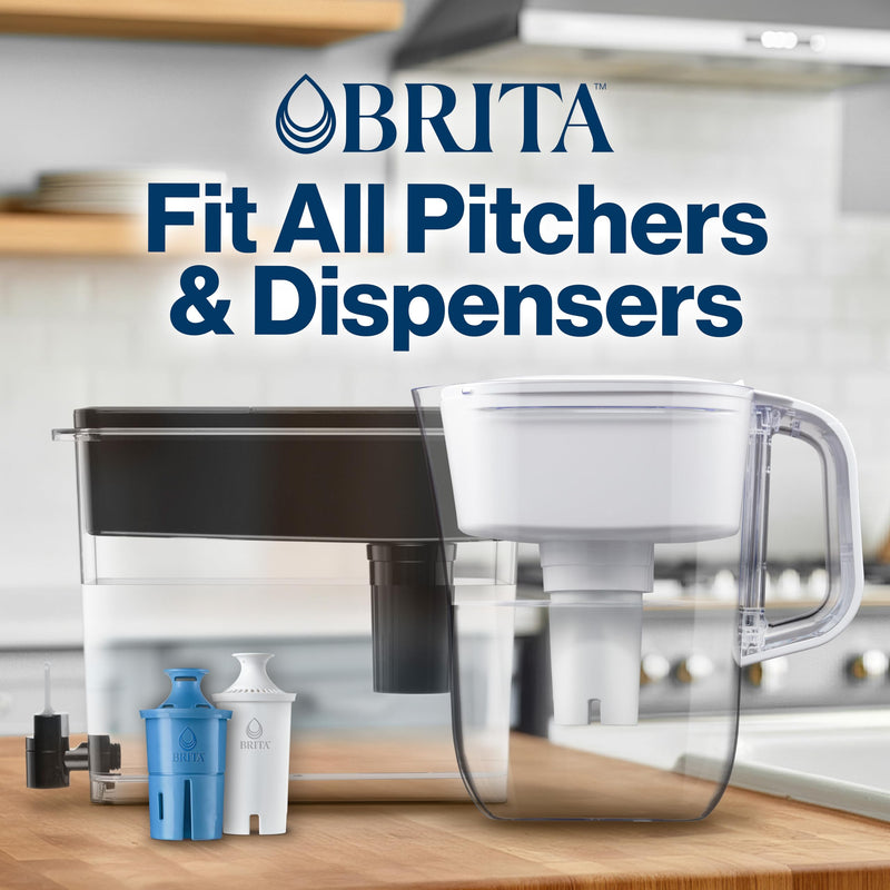 Longlast Replacement Filters for Brita Water Pitchers - 2 Pack