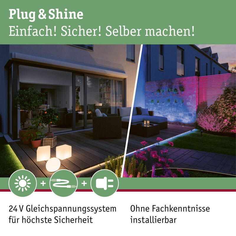 Paulmann 936.95 Outdoor Plug & Shine EBL Set MicroPen II IP67 3000K incl. Driver 93695 Recessed Light Outdoor Recessed Light