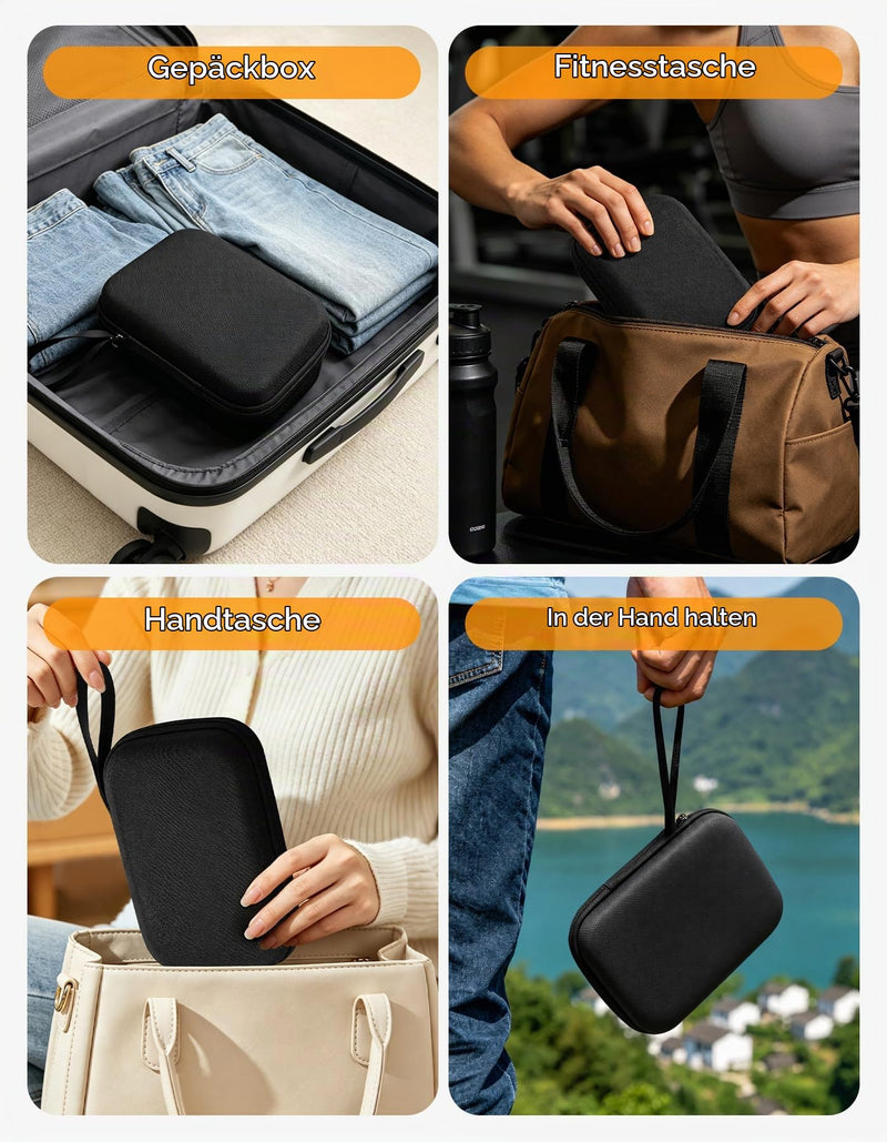 For Shark Chillpill FA02X Series 3 in 1 Portable Storage Bag with Side Pocket and Inner Padding for Fan and Accessories, 19 x 7 x 13 cm for Shark Chill Accessories 02 Bags