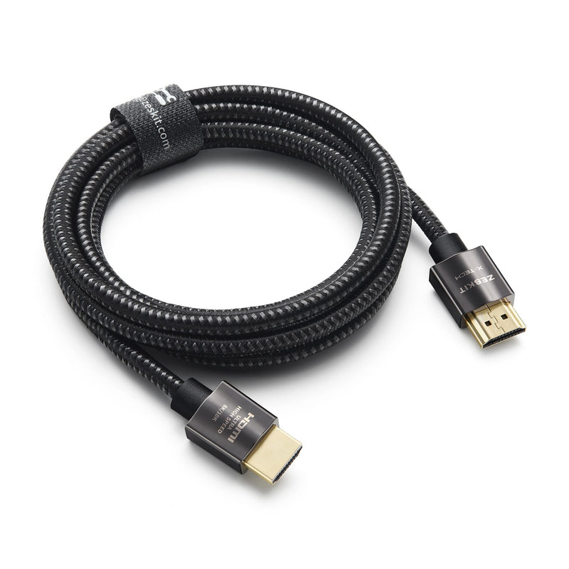 Zeskit X-Tech 48Gbps Ultra High Speed HDMI Cable 10ft, 8K60 4K120 144Hz eARC HDR HDCP 2.2 2.3 Compatible with Dolby Vision Apple TV 4K Roku Sony LG Samsung Xbox Series X RTX 3080 PS4 PS5 10 ft