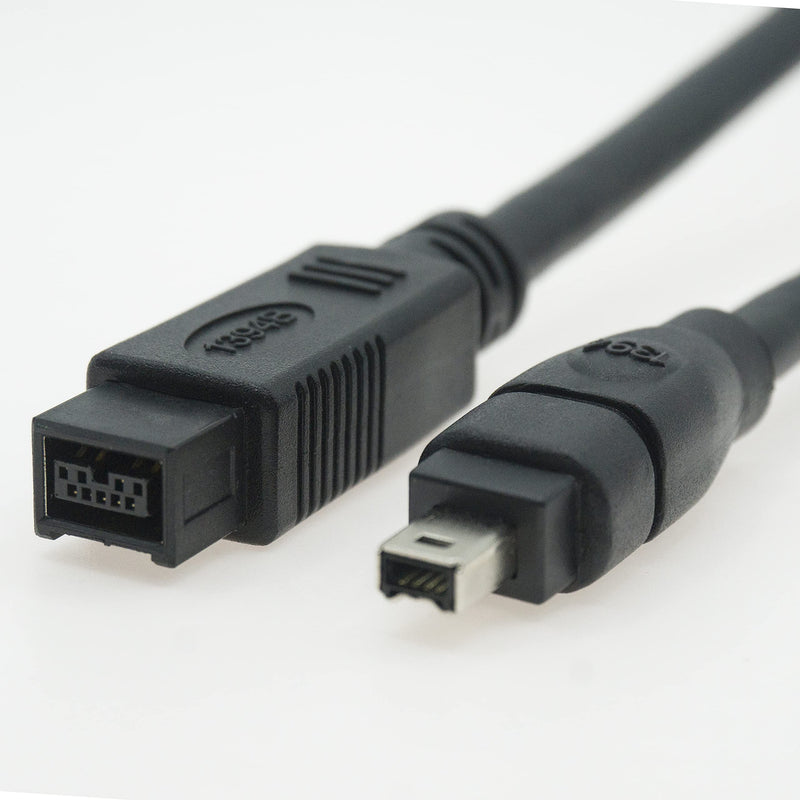 Herfair Firewire Cable IEEE 1394 9Pin to 4Pin Wire Firewire 800 to 400 Cable for DV Camera Camcorder (6ft, 9Pin Firewire 800 to 4Pin Firewire 400)