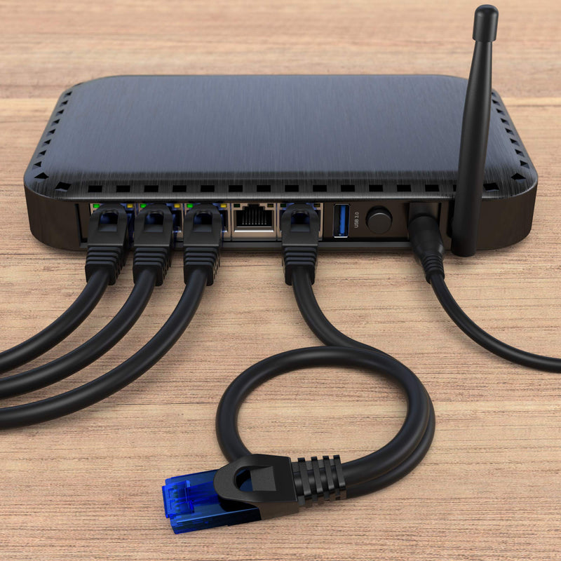 KabelDirekt – 15 m – Network Cable, Ethernet, LAN & Patch Cable (Transfers Maximum Fibre Optic speed and Suitable for Gigabit Networks, Switches, Routers, Modems with RJ45 Input, blue). | Ethernet Patch Cable for Gigabit Networks - Connects Router, Mod...