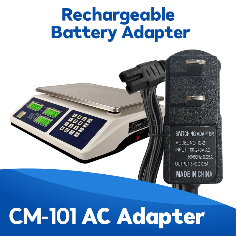 Penn Scale Digital Scale AC Adapter for CM-101 NTEP Certified Digital Price Computing Scale with 3.3ft. Long Cord