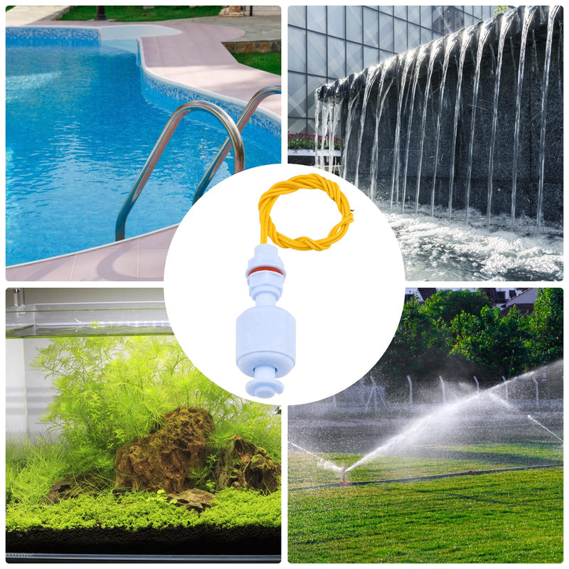 Aideepen Pack of 2 water level sensors, liquid float switch liquid sensor for hydroponics gardening aquarium pool tank - 10W, 52mm 52mm water level sensor