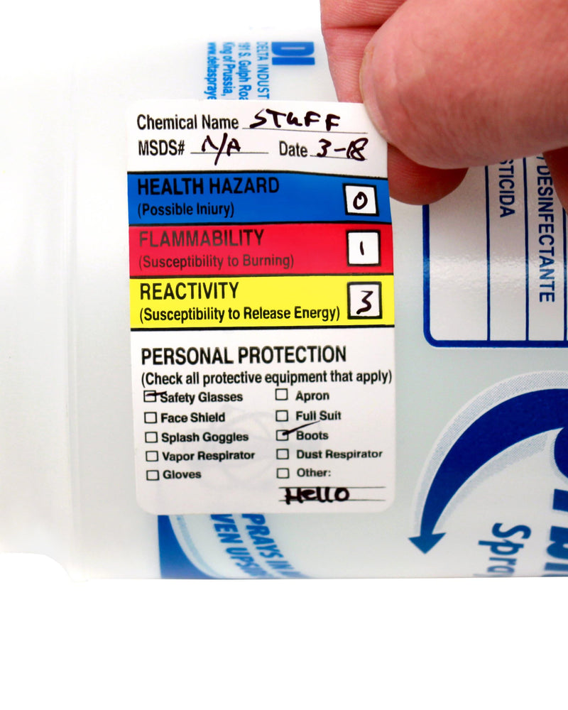 ChromaLabel 1.50 x 2.50 Inch HMIG Write-in Labels, 250 Sticker per Roll (Pack of 2) 1-1/2" x 2-1/2" (Pack of 2)
