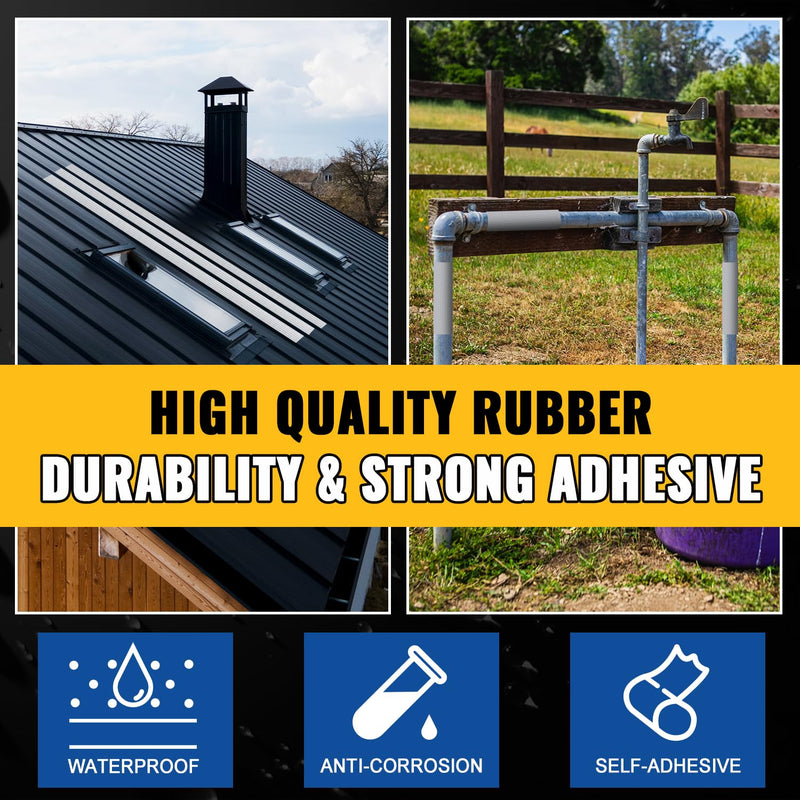 VIVIDA Aluminum Butyl Tape 2 Inch × 20 Feet, Butyl Waterproof Tape, Aluminum Foil Butyl Sealing Tape for Outdoor Use, Corrosion Resistant, Repair for Metal Roofing, RV, Windows, 1 Roll 2"×20′ (1 Roll)