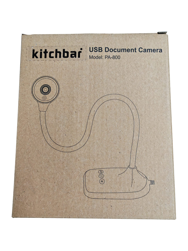 Document Camera for Teachers, Webcam and Overhead Camera for Classroom with Mic, LED Lights, Image Invert, Fold for Mac OS, Windows, Zoom, OBS Work with Distance Learning/Teaching, Live Demo