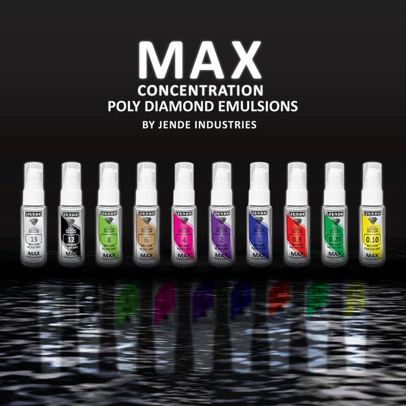 Jende 0.25 Micron Max Concentration Poly Diamond Stropping Emulsion 20ml - Higher Diamond carat level