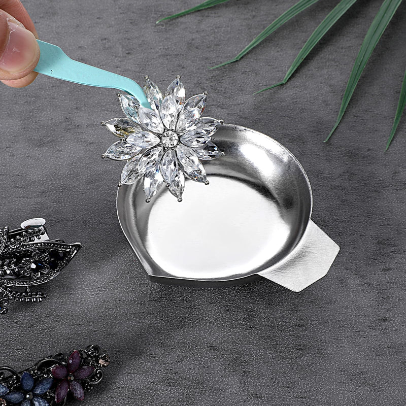 Set of 2 Weighing Plates, Electronic Scales Stainless Steel, Mini Counting Scales | weighing bowls cradle bowls measuring cups for jewelry liquids laboratory supplies kitchen