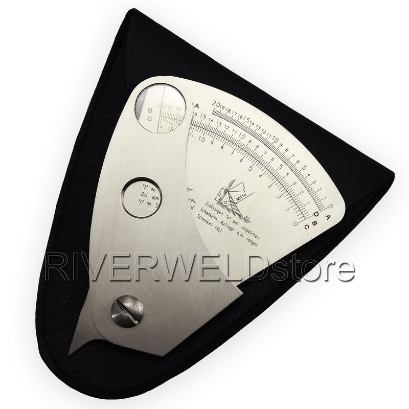 RIVERWELD Fan-shaped welding gauge gage welding test ulnar inspection sector ruler C-100