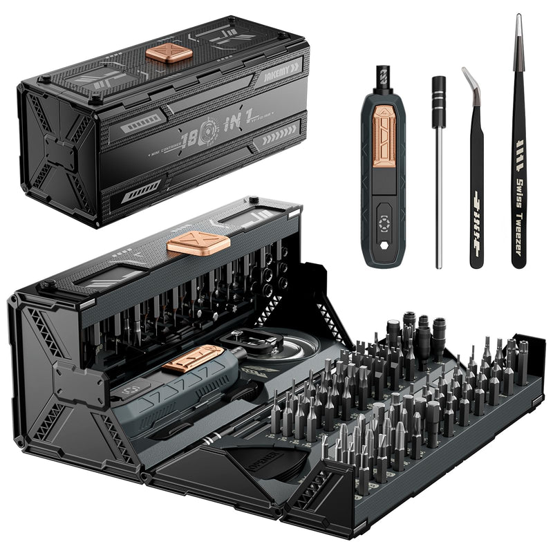 Mini Precision Manual Screwdriver Set,JAKEMY 180 in 1 Laptop Screwdriver Repair Tool Kit,Magnetic Multi-Bit Tiny Manual Screwdriver Bit Kit for DIY,Computer,PS5,Xbox,RC Car,Jewelers,Glasses,Watch,Home Jm-168