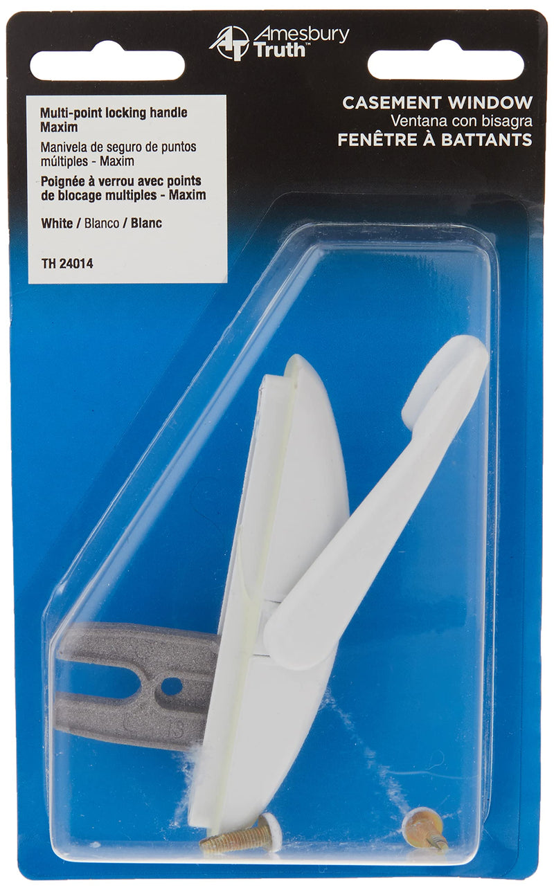 Truth TH 24014 Maxim Locking Handle, White (Single Pack)