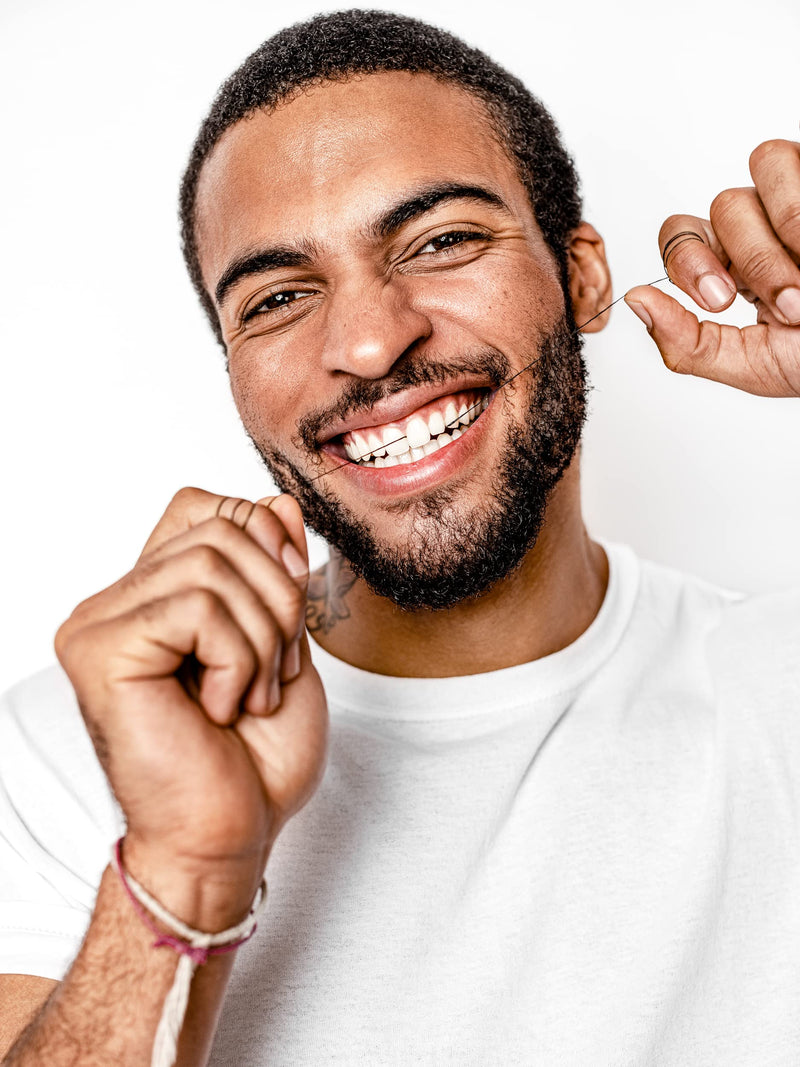 Terra & Co., Brilliant Black Dental Floss (3 Pack) | Organic Teeth Whitening Products | All Natural, with Activated Bamboo Charcoal | Vegan & Cruelty Free | Luxury Dental Care 96 Foot (Pack of 3)