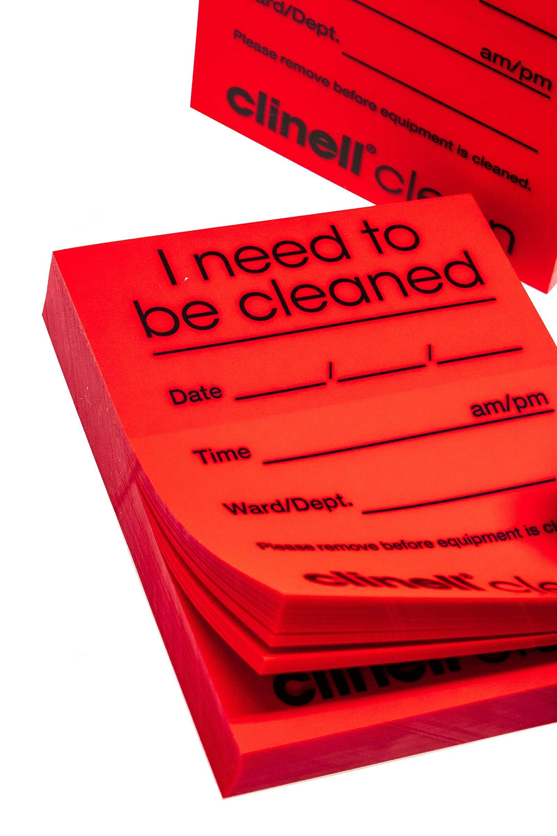 Clinell indicator sheets, red, 4 blocks of 250 each