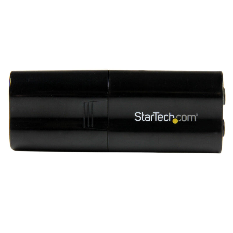 StarTech.com USB Sound Card - 3.5mm Audio Adapter - External Sound Card - Black - External Sound Card, TAA (ICUSBAUDIOB)