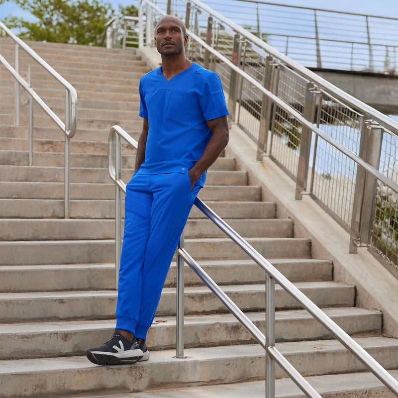 BARCO One Vortex Scrub Jogger for Men - Medical Cargo Pant, Eco-Friendly Fabric, 4-Way Stretch, Anti-Wrinkle Men's Scrub Pant Black X-Small