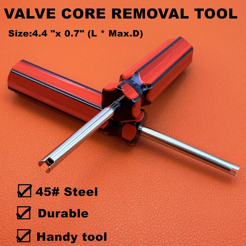 6Pcs Valve Stem Removal Tool Kit, R134 R12 A/C HVAC Air Conditioner Schrader Valve Stem Core Remover Tool 6PCS VAVLE TOOLS