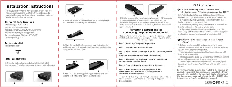 NTI Cloning Kit | New Edition for M.2 NVMe SSD | Best for SSD Upgrades | Disk Cloning and Migration Software | Enclosure Case and Cable Included for M.2 NVMe SSD | Software via Download