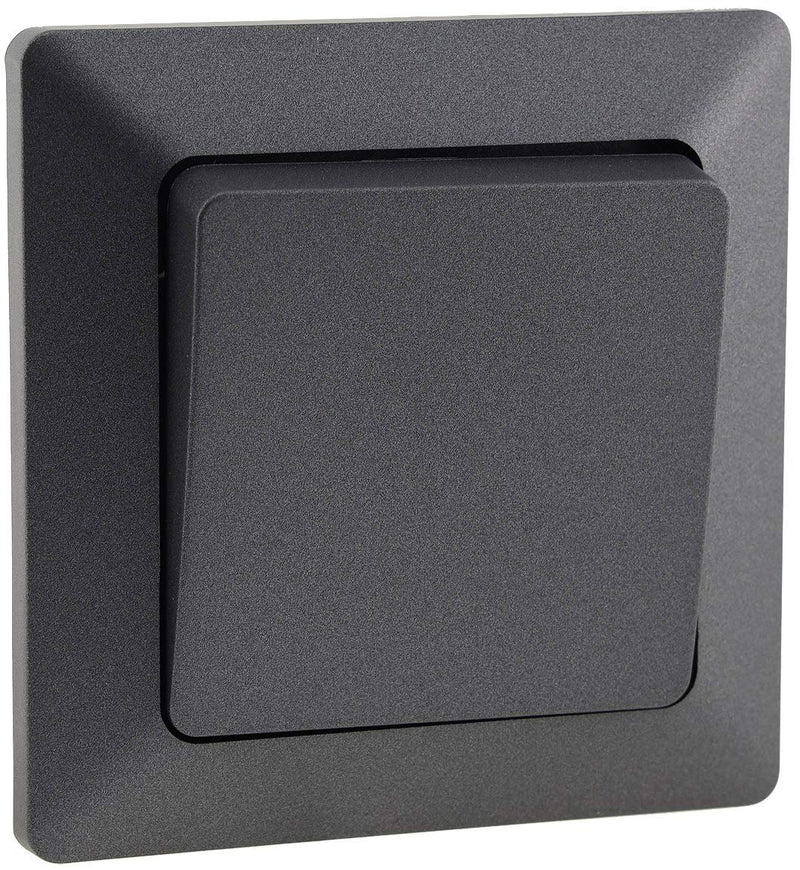 IP44 components Milos anthracite | With seal for outdoors, rubber seal against moisture, for wet rooms, outdoor use