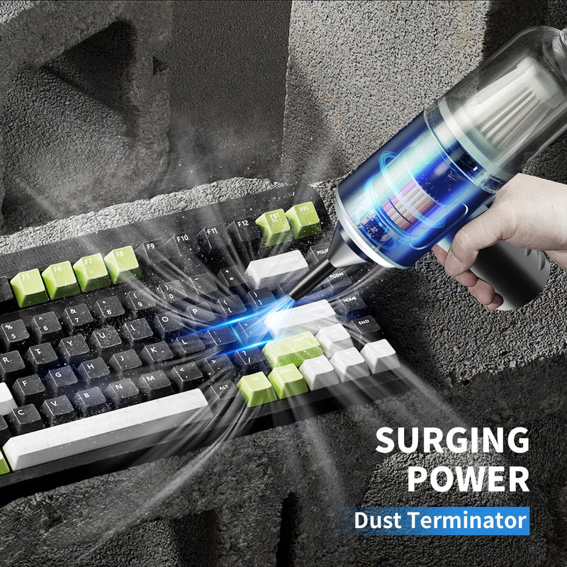Compressed Air Duster-Vacuum Keyboard Cleaner-Air Blower 3-in-1-Electric Air Dusters-Replace Compressed Air Cans for PC,Computer Keyboard,Car Dusterpc Cleaning